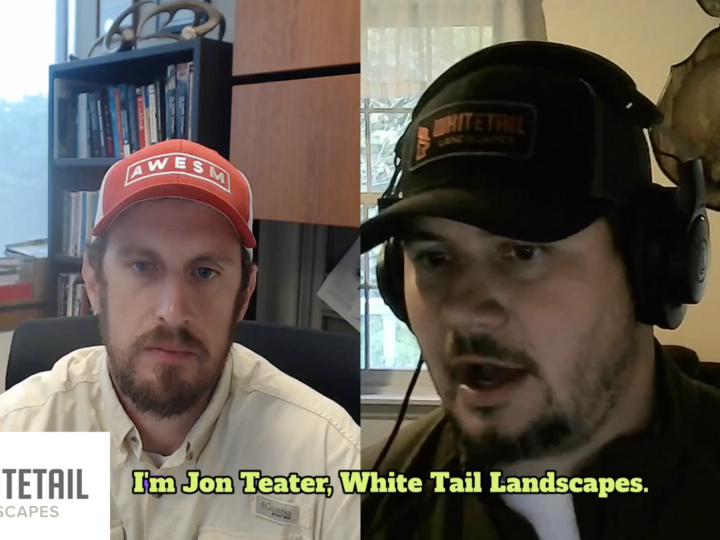 screenshot of video with podcast guests